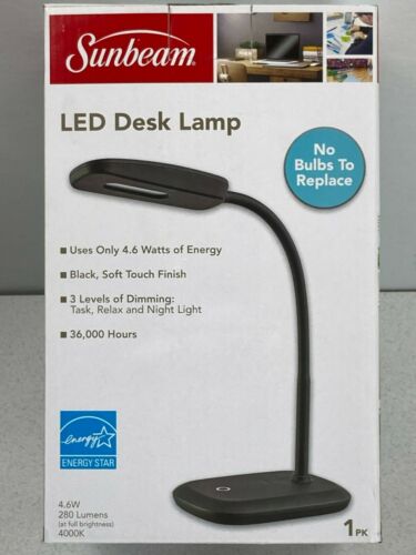 sunbeam flexible neck led desk lamp